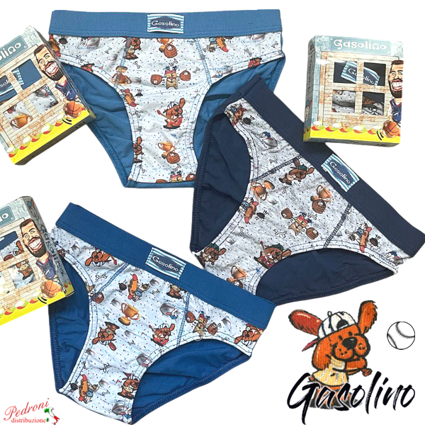 GASOLINO Slip bambino COTONE art.U3853/F TAGLIA 2 ANNI