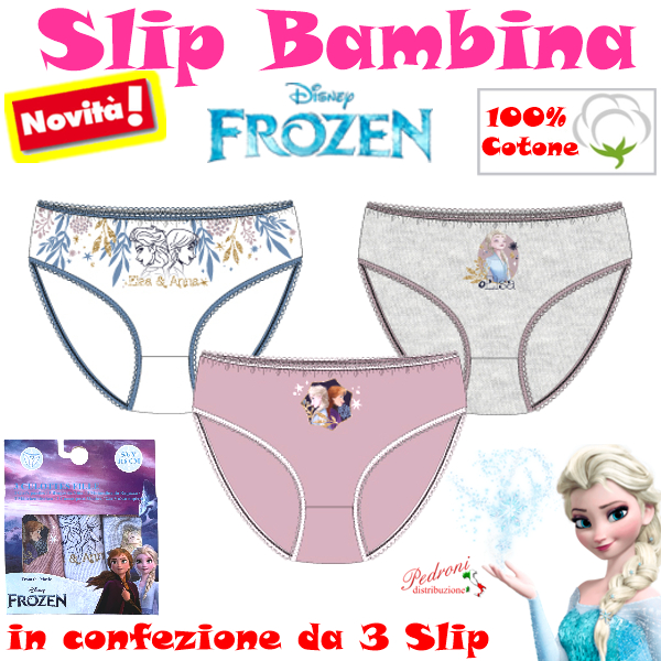 FROZEN Slip bambina 100% COTONE art.FR30019 2/8 Anni FROZEN Slip bambina 100% COTONE art.FR30019 2/8 Anni