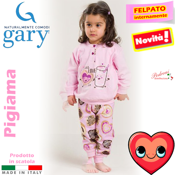 *GARY* Pigiama Neonata COTONE FELPATO V10023 Rosa.9 Mesi *GARY* Pigiama Neonata COTONE FELPATO V10023 Rosa.9 Mesi