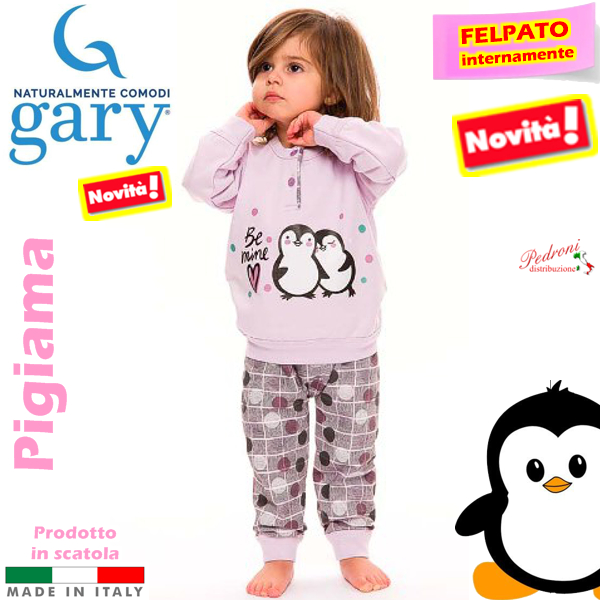 *GARY* Pigiama Neonata COTONE FELPATO S10024 Violetta 9 Mesi *GARY* Pigiama Neonata COTONE FELPATO S10024 Violetta 9 Mesi