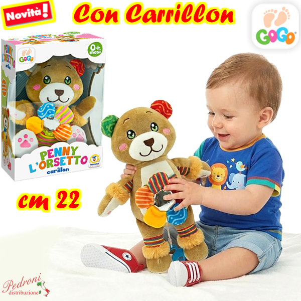 *LINEA GOGO*CARILLON PENNY ORSO 39375 Cm.22 in 2 ass. (+0 mesi)