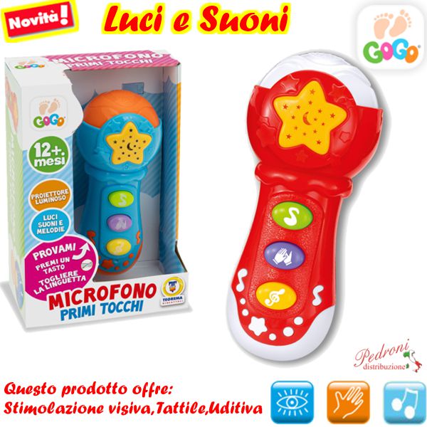 *LINEA GOGO* MICROFONO PRIMI TOCCHI 80051 2 ass. (+18 mesi)