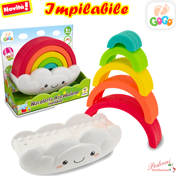 *LINEA GOGO* LA NUVOLETTA ARCOBALENO IMPILABILE 80866 (+6 MESI)