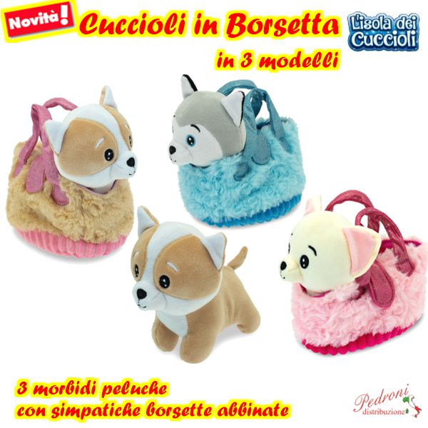 *LINEA GOGO*CAGNOLINI IN BORSETTA 39519 3 ASS. (+18 mesi)