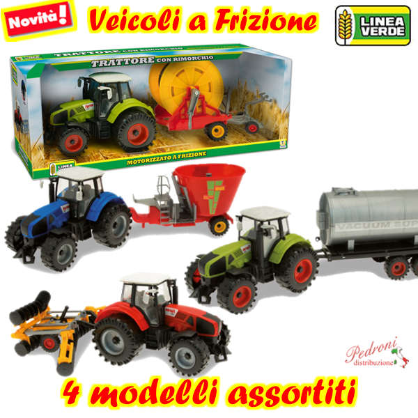 *LINEA VERDE* TRATTORE a FRIZIONE 65639 in 4 modelli (+3) Ass.1