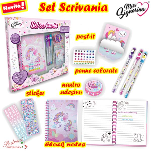 *MISS SIGNORINA* SET CREATIVO STICKER E PENNE 80699 (+5 anni)