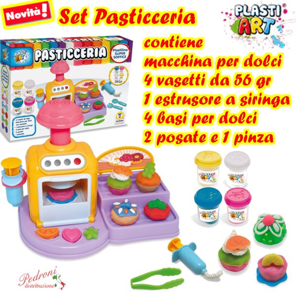 *LINEA GOGO*PLASTIART SET PASTICCERIA 74332 (+3 anni)