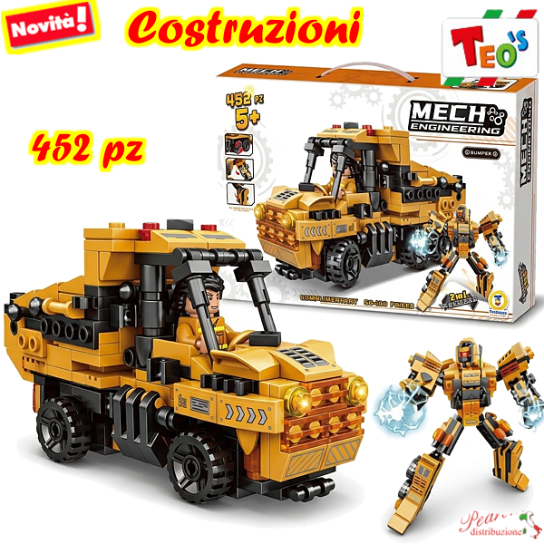 *TEO'S* COSTRUZIONI TRANSFORMER BULLDOZER 80953 (+5 anni)