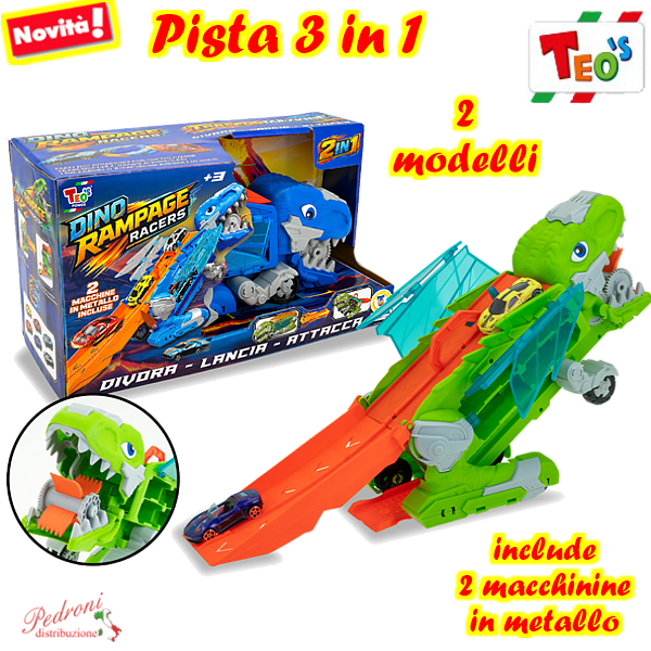 *TEO'S * MONSTER TRACK PISTA 3 IN 1 IN 2 COLORI 81416 (+3 anni)