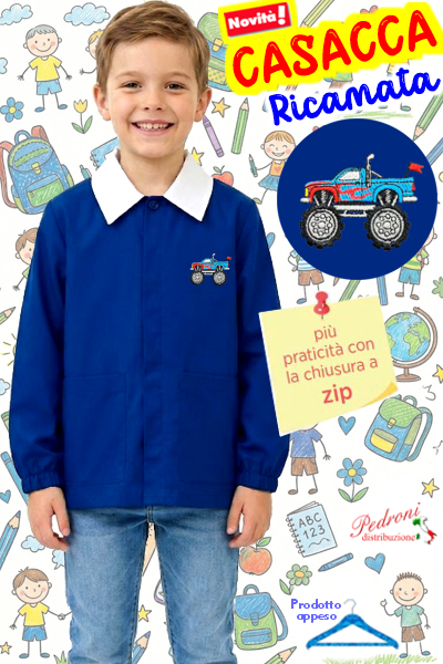 PRIMO PREZZO Casacca SCUOLA bambino BM-838 BLUETTE Tg.65/80