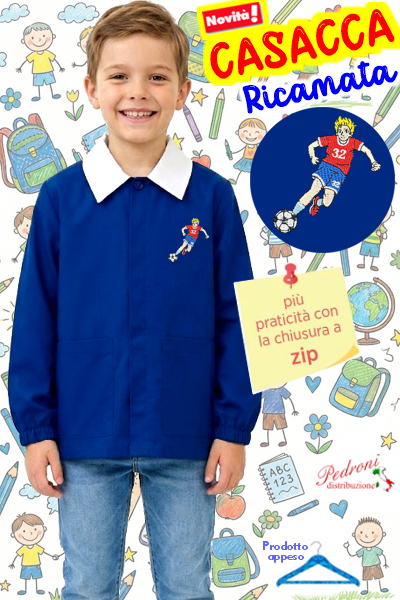 PRIMO PREZZO Casacca SCUOLA bambino BM-912 BLUETTE Tg.65/80