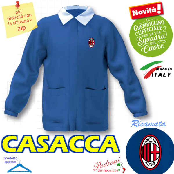 MILAN "CASACCA" SCUOLA bambino G710 BLUETTE Tg.70 Cm.122
