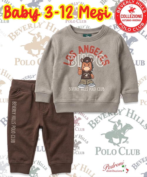 # POLO BEVERLY # COMPLETO-BABY MASCHIO Felpato 019B 3-12 Mesi NATURAL GREY # POLO BEVERLY # COMPLETO-BABY MASCHIO Felpato 019B 3-12 Mesi NATURAL GREY