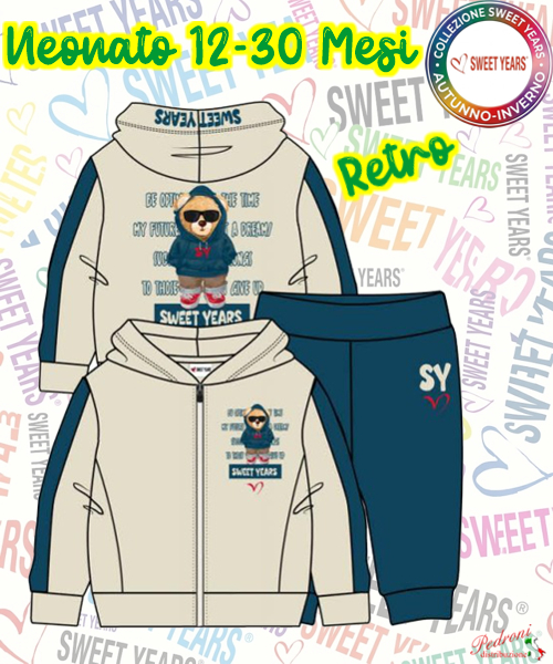 # SWEET YEARS # COMPLETO-NEONATO Felpato 007N 12-30 Mesi AVORIO # SWEET YEARS # COMPLETO-NEONATO Felpato 007N 12-30 Mesi AVORIO