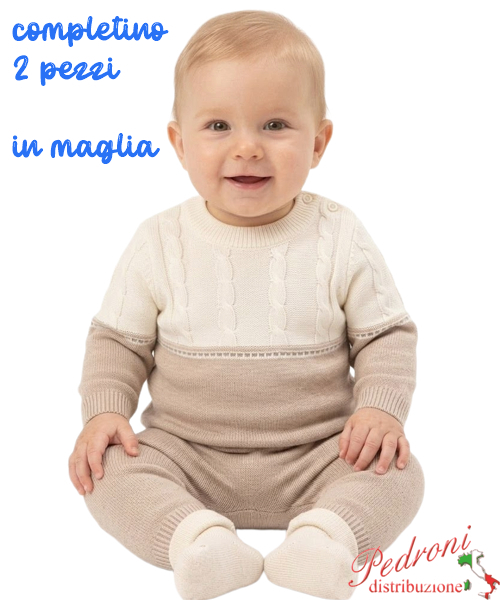 Completino neonato URCHIN QC26173 LATTE/beige 1/12 mesi Completino neonato URCHIN QC26173 LATTE/beige 1/12 mesi