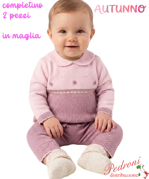 Completino neonata PINK GIRL QC26186 CLIVIA 1/12 mesi