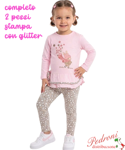 Completo neonata CHIC AF2564 PINK 12/36 mesi Completo neonata CHIC AF2564 PINK 12/36 mesi
