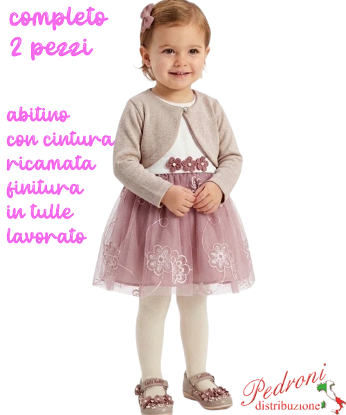 Completo neonata PINK AL698 CLIVIA 12/36 mesi Completo neonata PINK AL698 CLIVIA 12/36 mesi