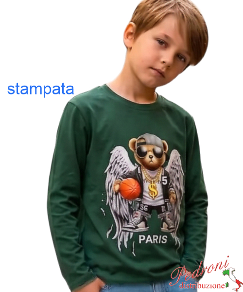 Maglia bambino URCHIN BY1319 BOSCO 4/12 anni Maglia bambino URCHIN BY1319 BOSCO 4/12 anni