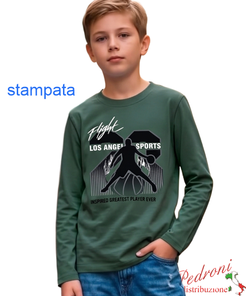 Maglia bambino URCHIN BY1320 BOSCO 4/12 anni Maglia bambino URCHIN BY1320 BOSCO 4/12 anni