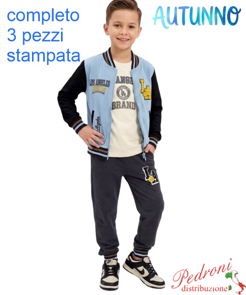 Tuta bambino MG FM1356 SKY/blu 4/12 anni Tuta bambino MG FM1356 SKY/blu 4/12 anni