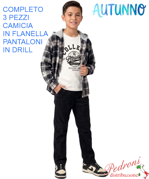 Completo bambino MG FM1473 NERO/nero 4/12 anni Completo bambino MG FM1473 NERO/nero 4/12 anni