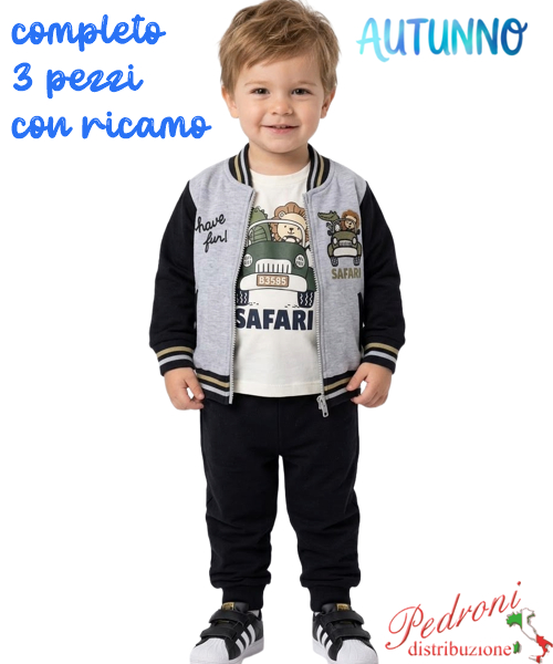 Tuta neonato MR JEK JA2722 GRIGIO/blu 12/36 mesi Tuta neonato MR JEK JA2722 GRIGIO/blu 12/36 mesi