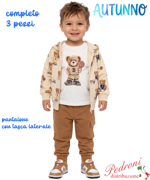 Tuta neonato MR JEK JA2725 PANNA/beige 12/36 mesi