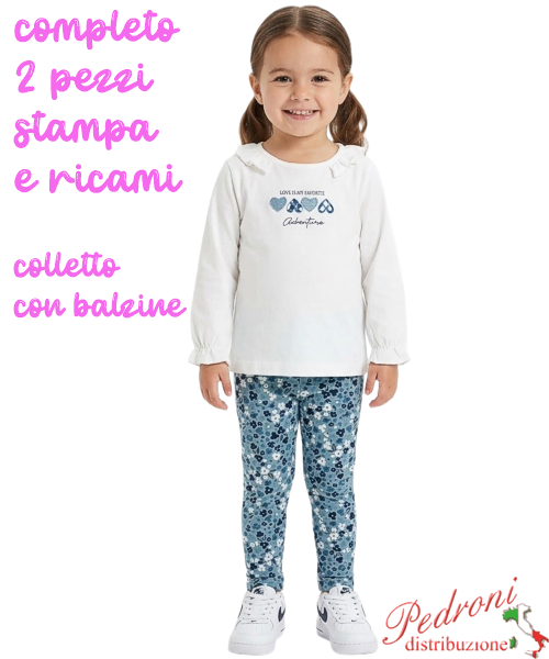 Completo neonata STELLA RF6025 BIANCO/sky 12/36 mesi Completo neonata STELLA RF6025 BIANCO/sky 12/36 mesi