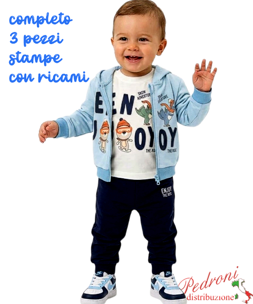 Tuta neonato BABY GANG V8458 SKY/blu 3/18 mesi Tuta neonato BABY GANG V8458 SKY/blu 3/18 mesi