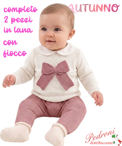 Completino neonata LOLLITOP W0922 PANNA/clivia 1/6 mesi