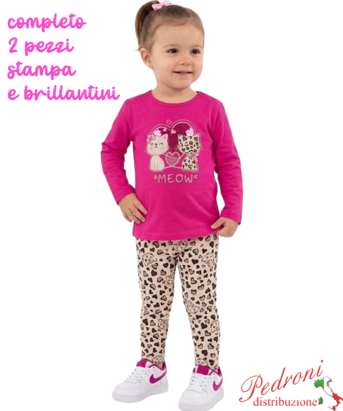Completo neonata CHIC AF2563 FUCSIA 12/36 mesi Completo neonata CHIC AF2563 FUCSIA 12/36 mesi