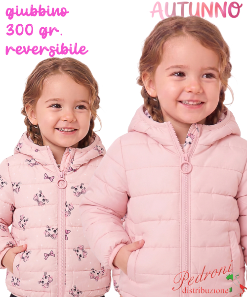 *AUTUNNO*Giubbino neonata CHIC AF2853 PINK 12/36 mesi