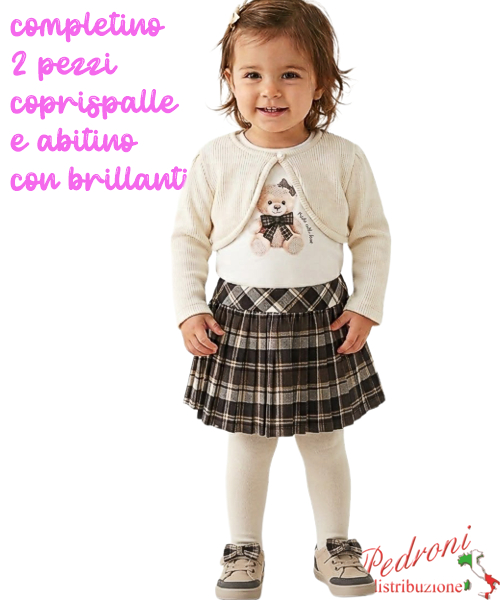 Completo neonata PINK AL688 LATTE 12/36 mesi Completo neonata PINK AL688 LATTE 12/36 mesi