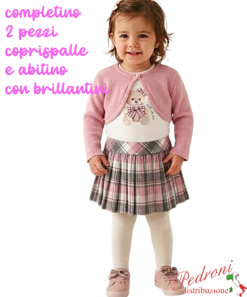 Completo neonata PINK AL688 CLIVIA 12/36 mesi Completo neonata PINK AL688 CLIVIA 12/36 mesi