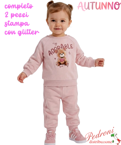 *AUTUNNO*Tuta neonata LOLLITOP BE767 CLIVIA 3/18 mesi