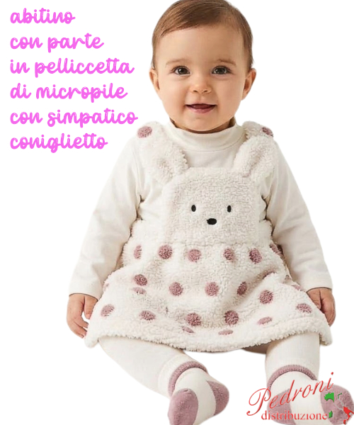 Abitino m/l neonata LOLLITOP BS7091 LATTE 1/6 mesi Abitino m/l neonata LOLLITOP BS7091 LATTE 1/6 mesi