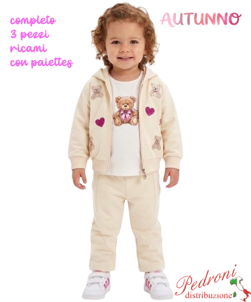 Tuta neonata SMILE CNA6279 PANNA 12/36 mesi