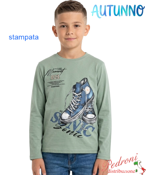 *AUTUNNO*Maglia bambino MR JEK DS8454 MUSCHIO 4/12 anni