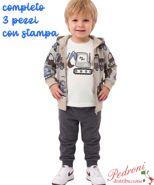 Tuta neonato MG KIDS FM1445 FANGO/asfalto 12/36 mesi Tuta neonato MG KIDS FM1445 FANGO/asfalto 12/36 mesi