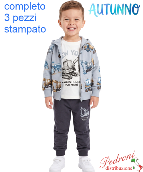 Tuta bambino NEW YORK GM1368 SKY/blu 1/5 anni Tuta bambino NEW YORK GM1368 SKY/blu 1/5 anni
