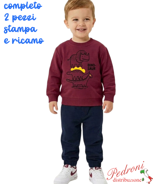 Tuta neonato SWEET H825 BORDO'/blu 12/36 mesi Tuta neonato SWEET H825 BORDO'/blu 12/36 mesi
