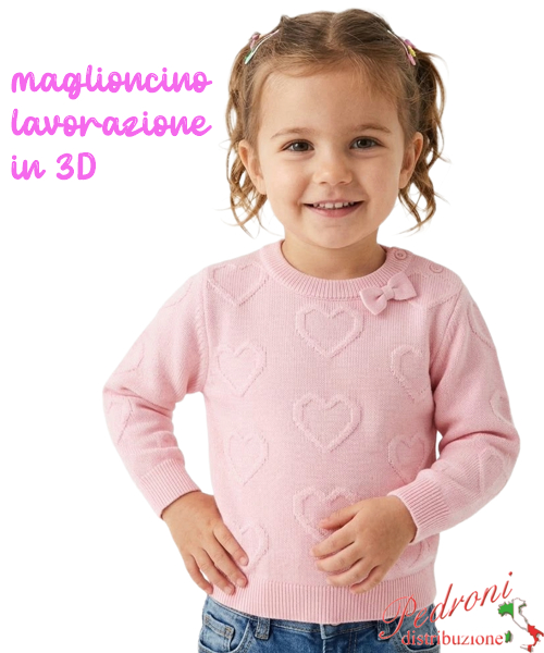 Magliocino neonata SWEET L060 PINK 12/36 mesi Magliocino neonata SWEET L060 PINK 12/36 mesi
