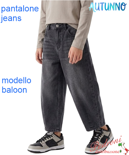 Pantalone jeans bambino SMALL GANG N6127 NERO 4/12 anni Pantalone jeans bambino SMALL GANG N6127 NERO 4/12 anni