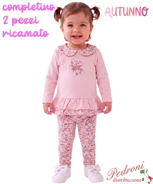 *AUTUNNO*Completino neonata STELLA RF6024 PINK 3/24 mesi