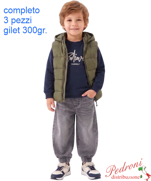 Completo bambino B+B RM6130 MUSCHIO/asfalto 1/5 anni Completo bambino B+B RM6130 MUSCHIO/asfalto 1/5 anni