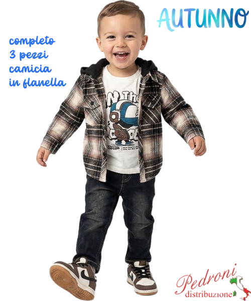 Completo neonato SMALL GANG S8651 CACAO/nero 12/36/mesi Completo neonato SMALL GANG S8651 CACAO/nero 12/36/mesi