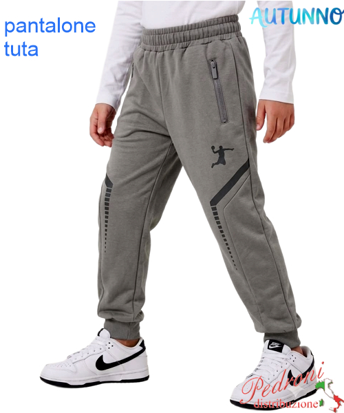 *AUTUNNO* Pantalone Tuta bambino CLASSIC XM933 ASFALTO 4/12