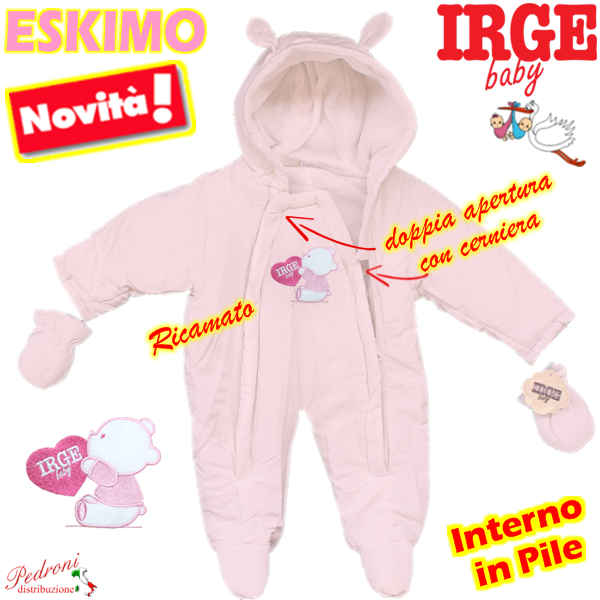 ESKIMO BABY IRGE art.IG107/1 ROSA 0/12 Mesi ESKIMO BABY IRGE art.IG107/1 ROSA 0/12 Mesi