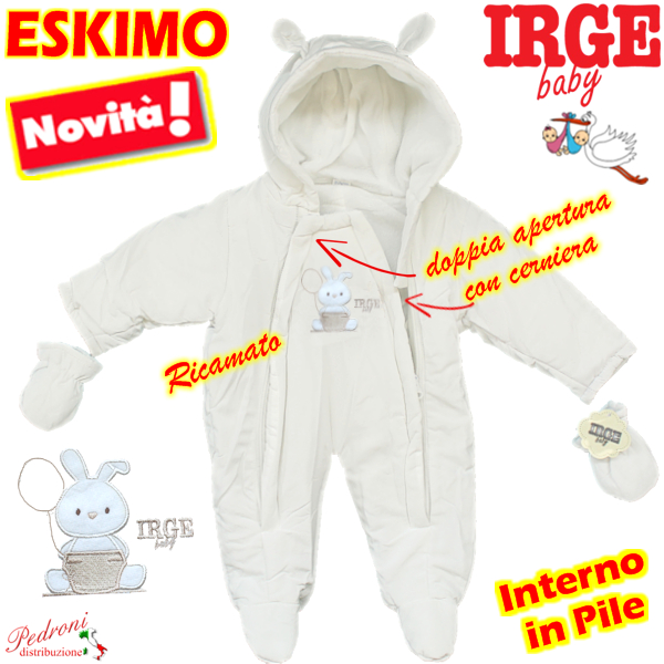ESKIMO BABY IRGE art.IG107/2 LATTE 0/12 Mesi ESKIMO BABY IRGE art.IG107/2 LATTE 0/12 Mesi